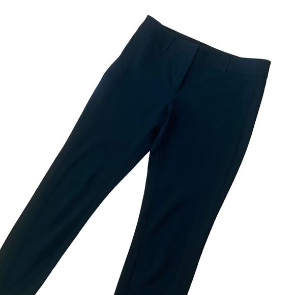 New York & Co 7th Avenue Black Skinny Stretchy Pants Women's Size 4 Bottom Slit - Picture 4 of 11